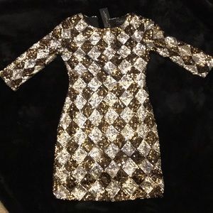 Sequin triangle party dress